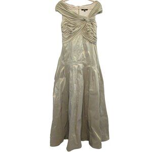 Tadashi Shoji Cream Maxi Dress
